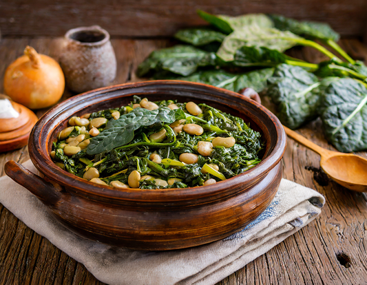 New Year's Collards and Black Eyed Peas