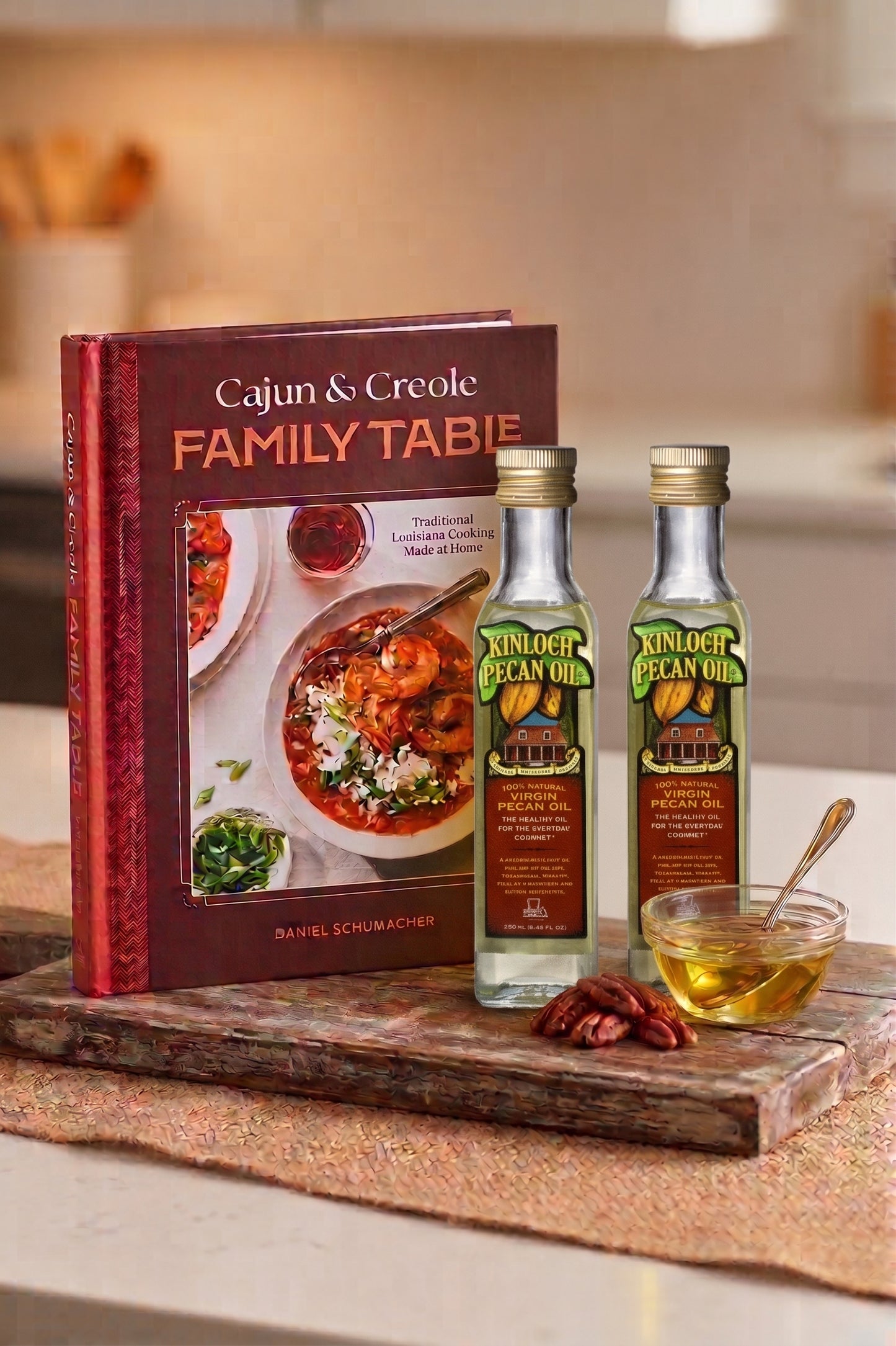 Cajun & Creole Family Table Cookbook + Pecan Oil