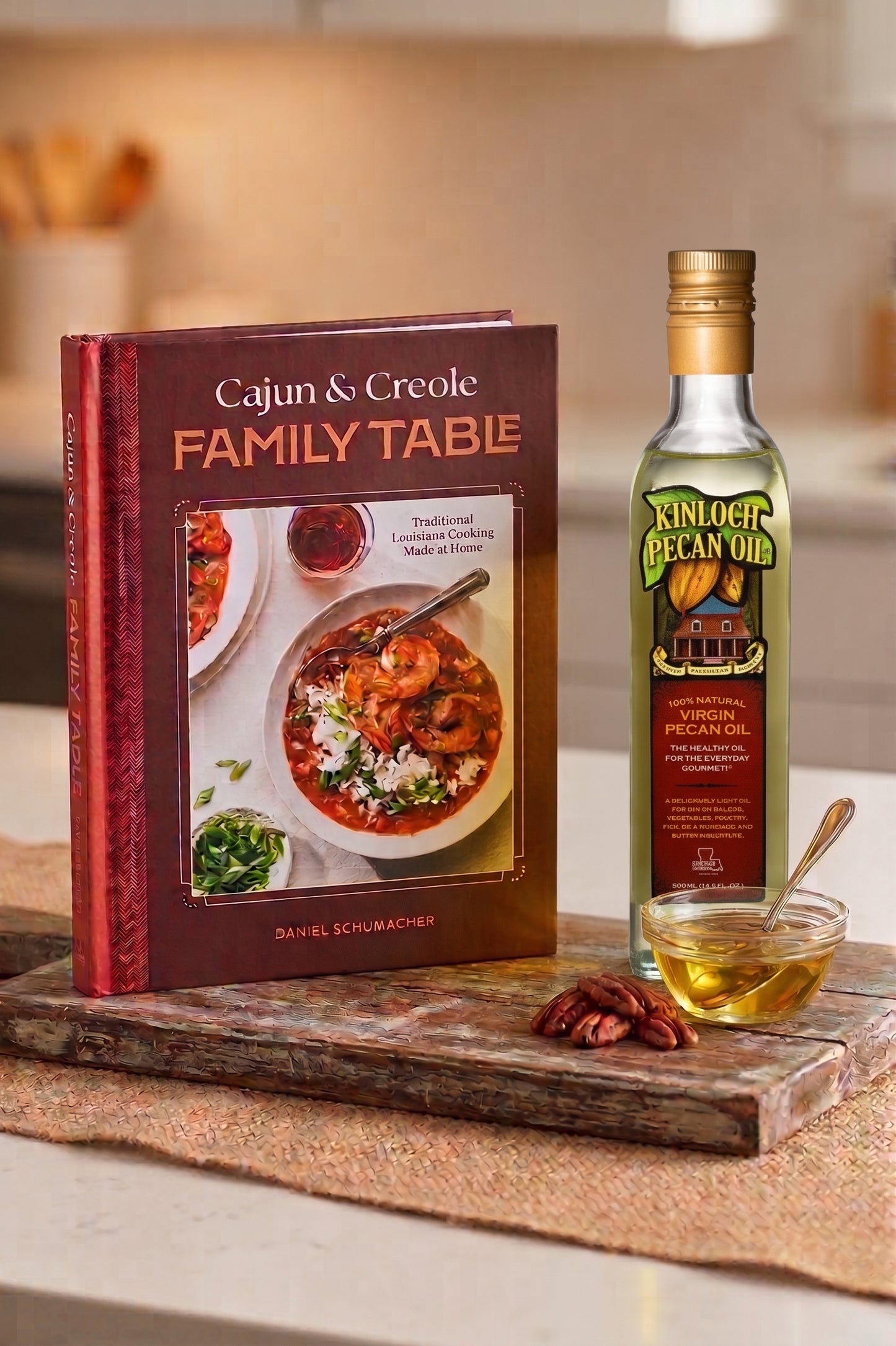 Cajun & Creole Family Table Cookbook + Pecan Oil