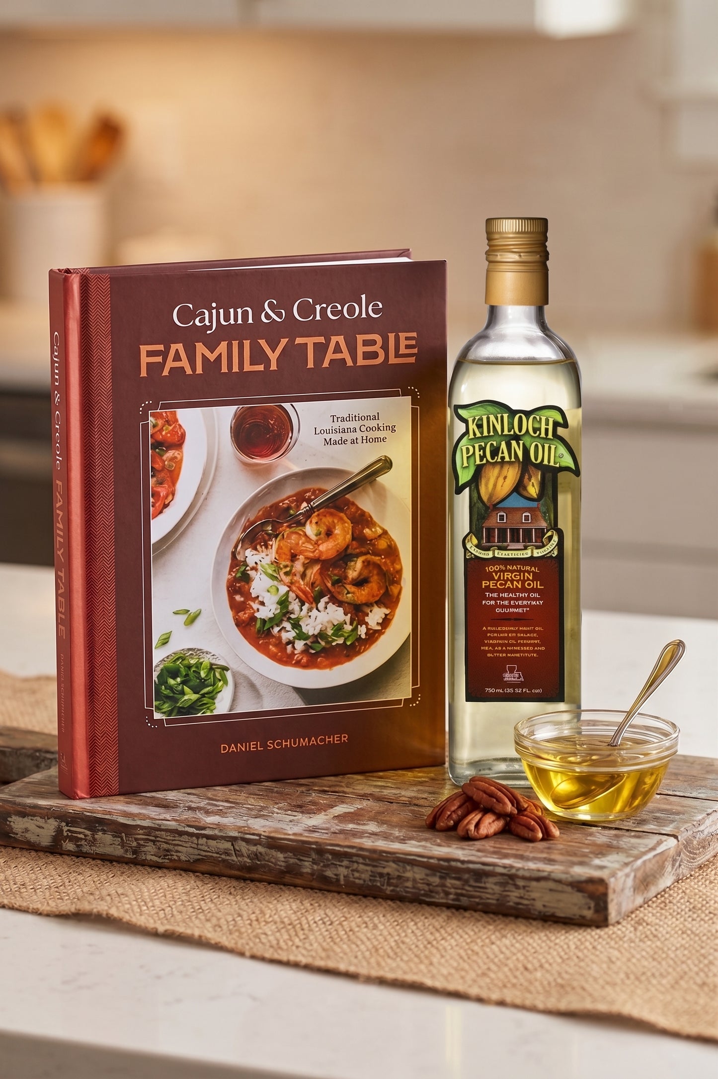 Cajun & Creole Family Table Cookbook + Pecan Oil