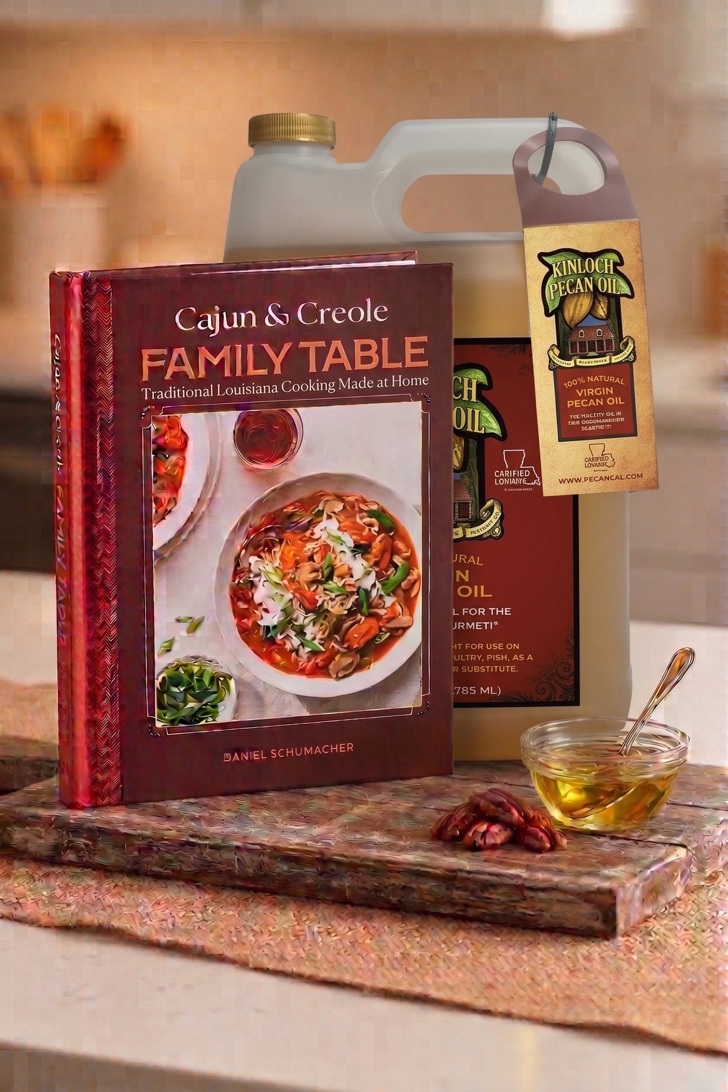 Cajun & Creole Family Table Cookbook + Pecan Oil