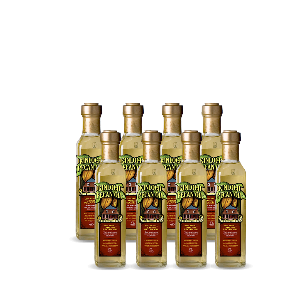 Eight pack of 100 ml pecan oil is one of the healthiest cooking oils. Heart-healthy fats, better for cooking than olive oil, high smoke point, unique gift for cooks, mother’s day gift, father’s day gift, olive oil substitute